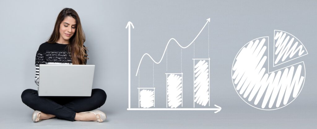 Compound growth chart for student investment over time